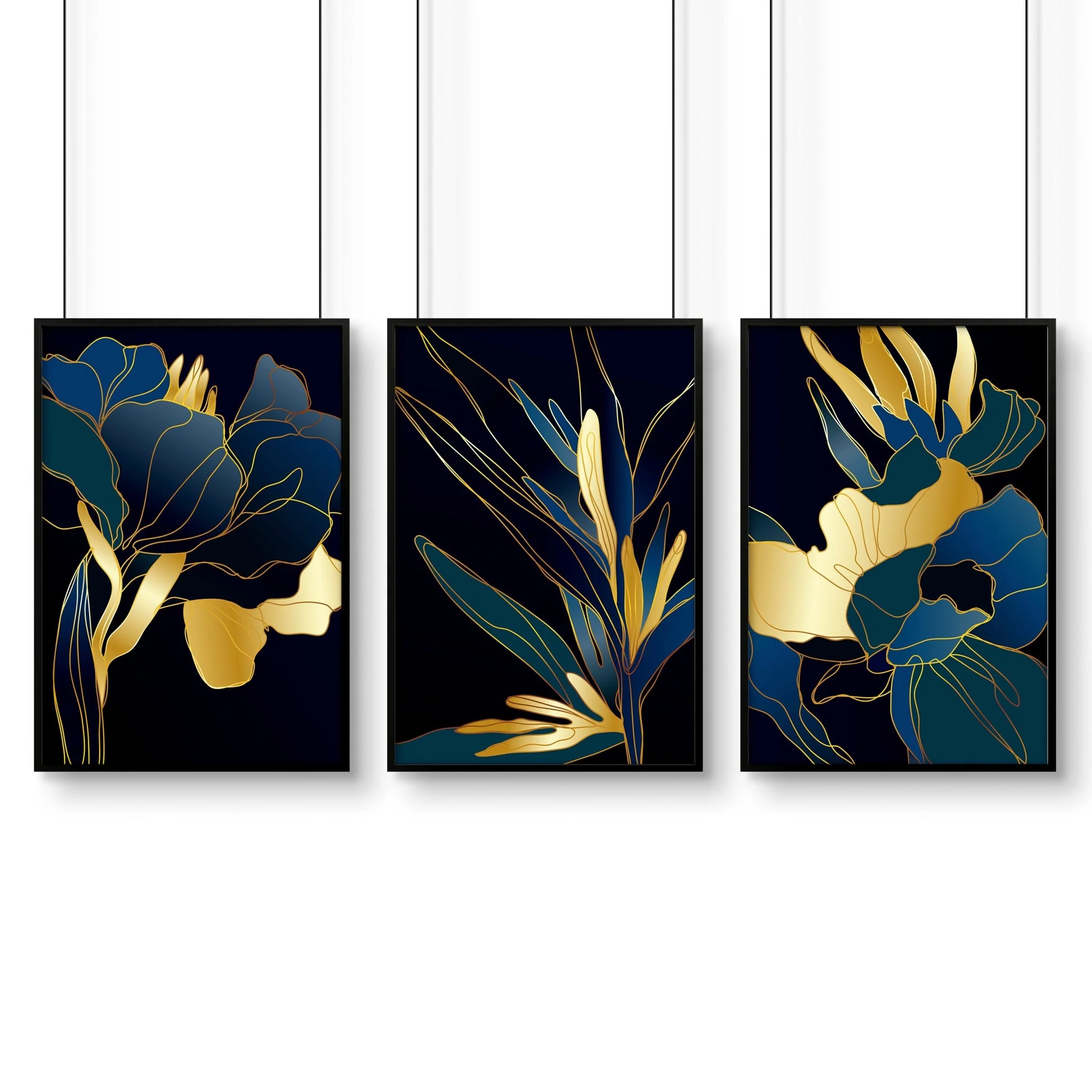 Living room artwork | set of 3 Teal wall art prints - Image 8