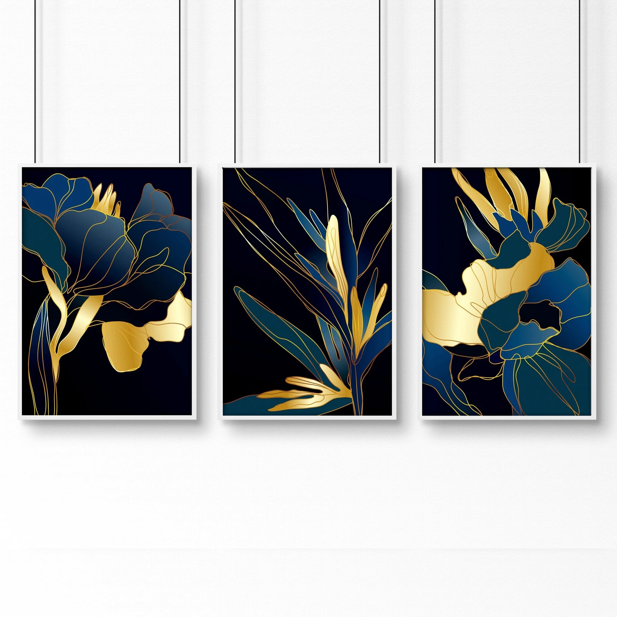 Living room artwork | set of 3 Teal wall art prints - Image 9