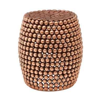 Templar Copper Finish Barrel Stool - Image 5