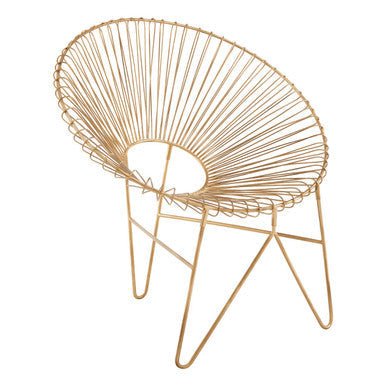 Templar Iron Chair With Hairpin Legs - Image 5