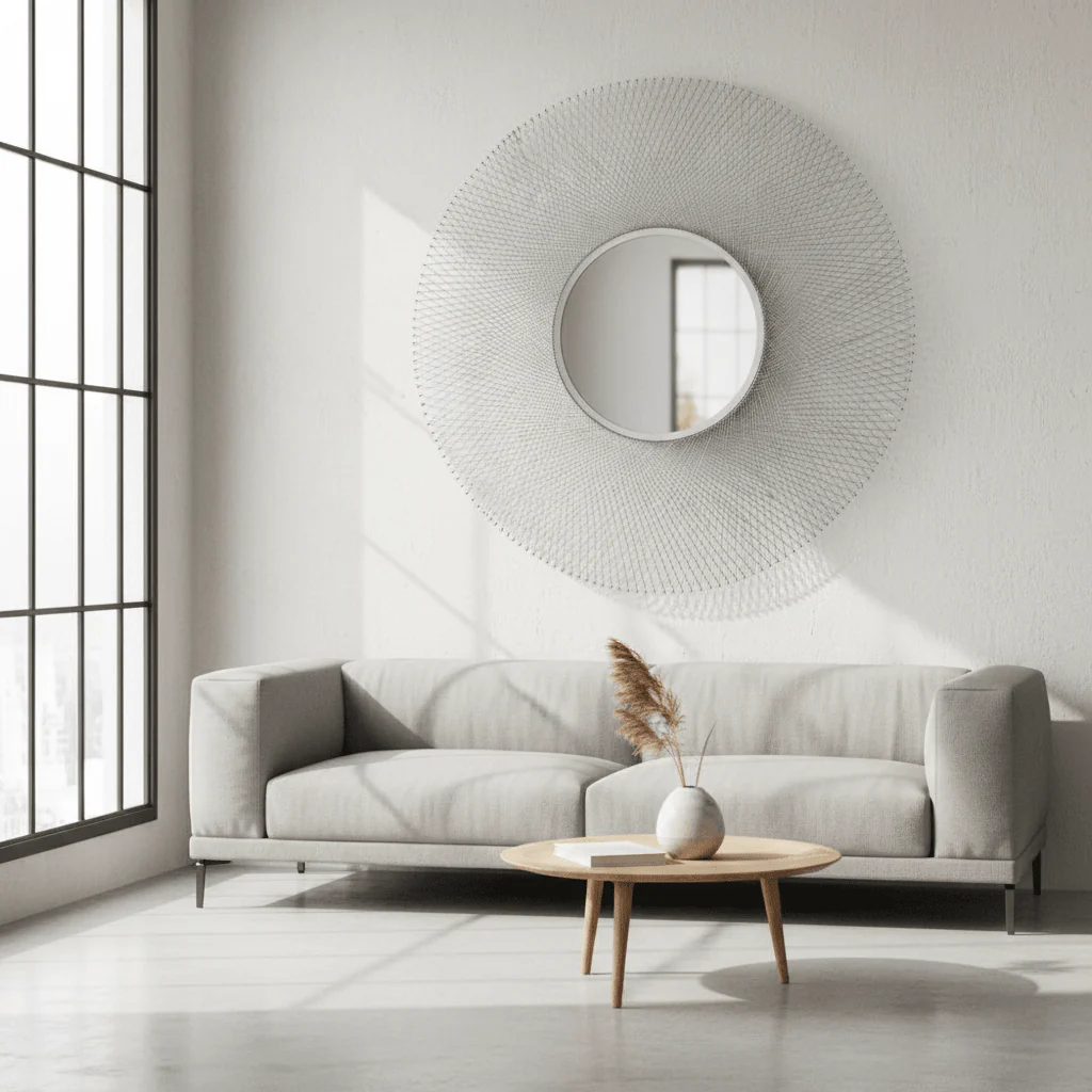 Templar Large Round Wall Mirror - Image 5