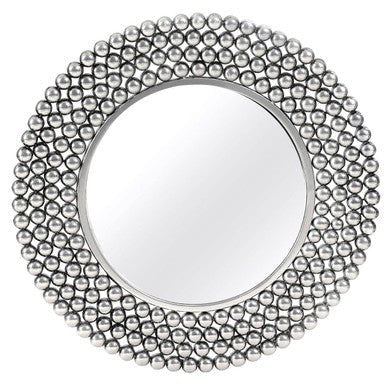 Templar Pewter Finish Iron Wall Mirror - Image 5