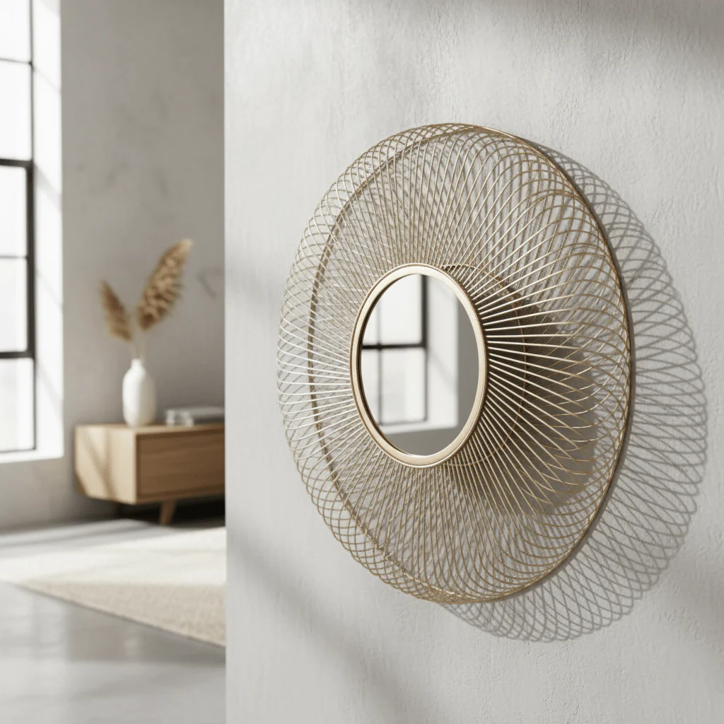 Templar Twisted Wire Wall Mirror - Image 3