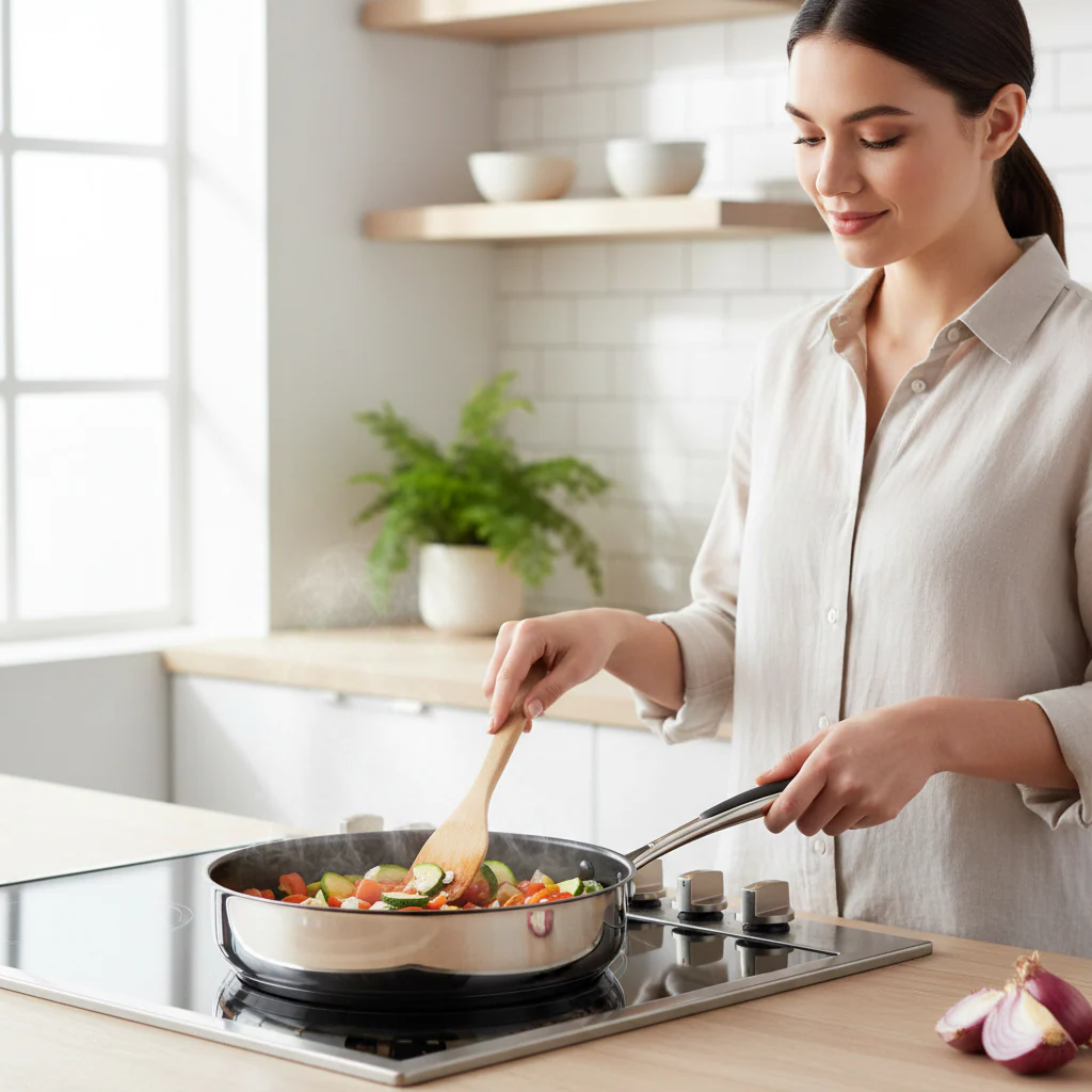 Tenzo S Series Frypan With Raised Edges - Image 2