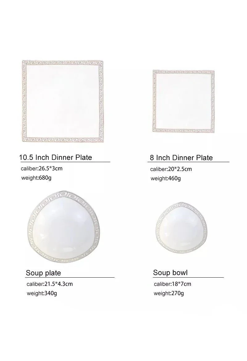 The Glamour Bone China Dinner Set - 16 | 24 Piece - Image 8