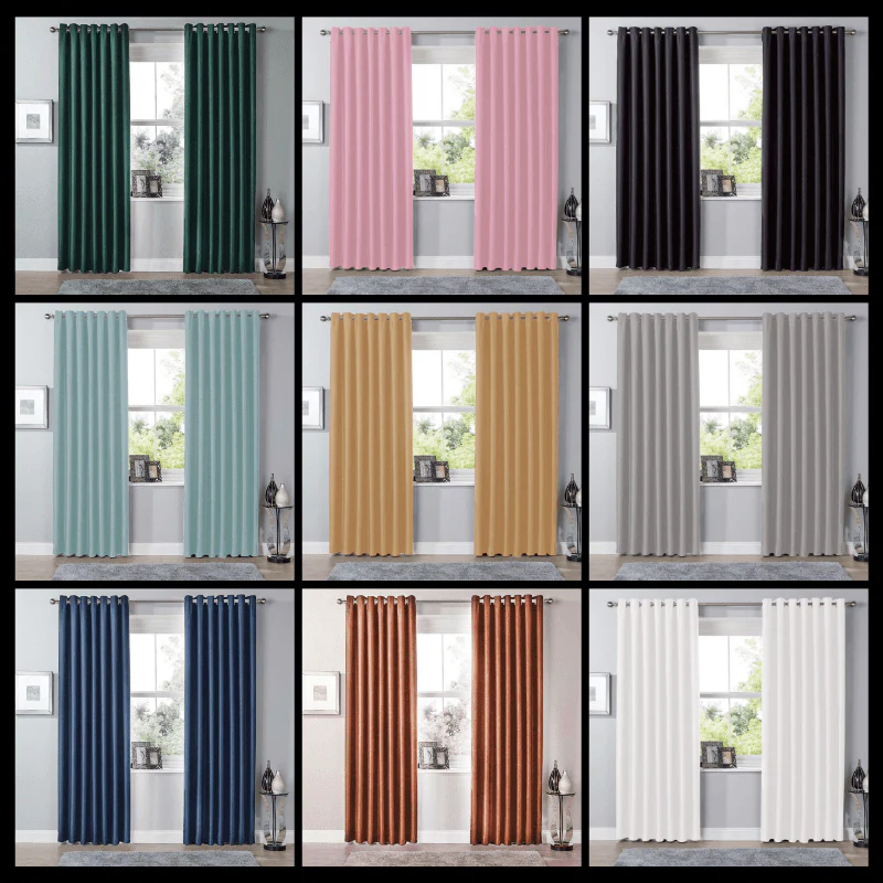 Thermal Blackout Room Darkening Curtains Energy Saving Light Blocking Panels in 12 Colours for Bedrooms and Living Rooms Multiple Sizes - Image 13