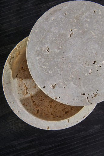 Tibor Travertine Round Trinket Box - Image 5