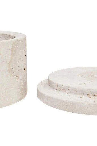 Tibor Travertine Round Trinket Box - Image 9