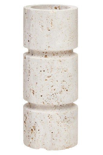 Tibor Travertine Small Candle Holder - Image 3
