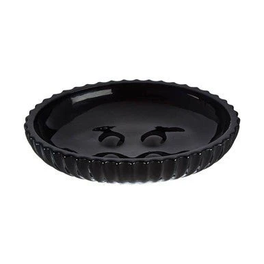 Ticino Brittany Black Glass Soap Dish - Image 7