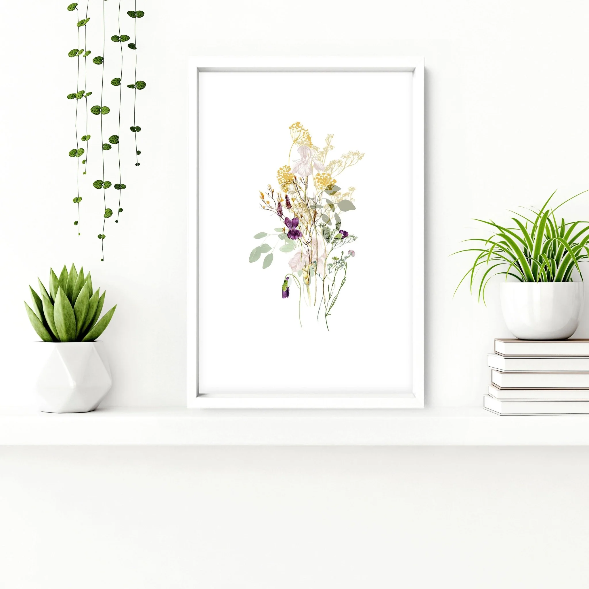Toilet wall decoration | Set of 3 Floral wall art prints - Image 5