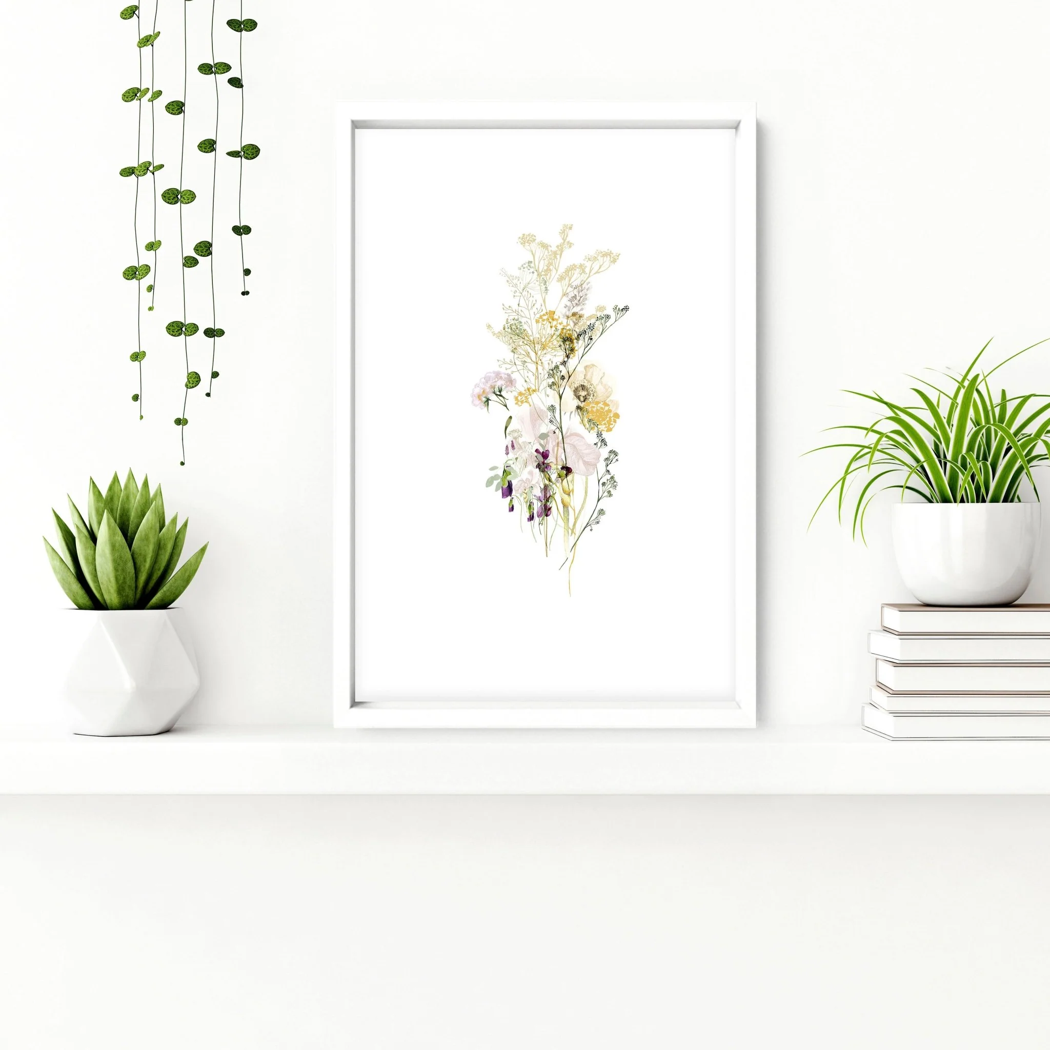 Toilet wall decoration | Set of 3 Floral wall art prints - Image 6