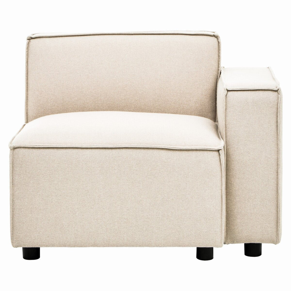 Toulouse Cream Fabric Left Arm Sofa - Image 3
