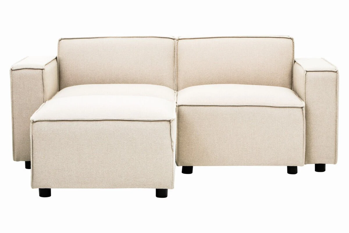 Toulouse Cream Fabric Left Arm Sofa - Image 9