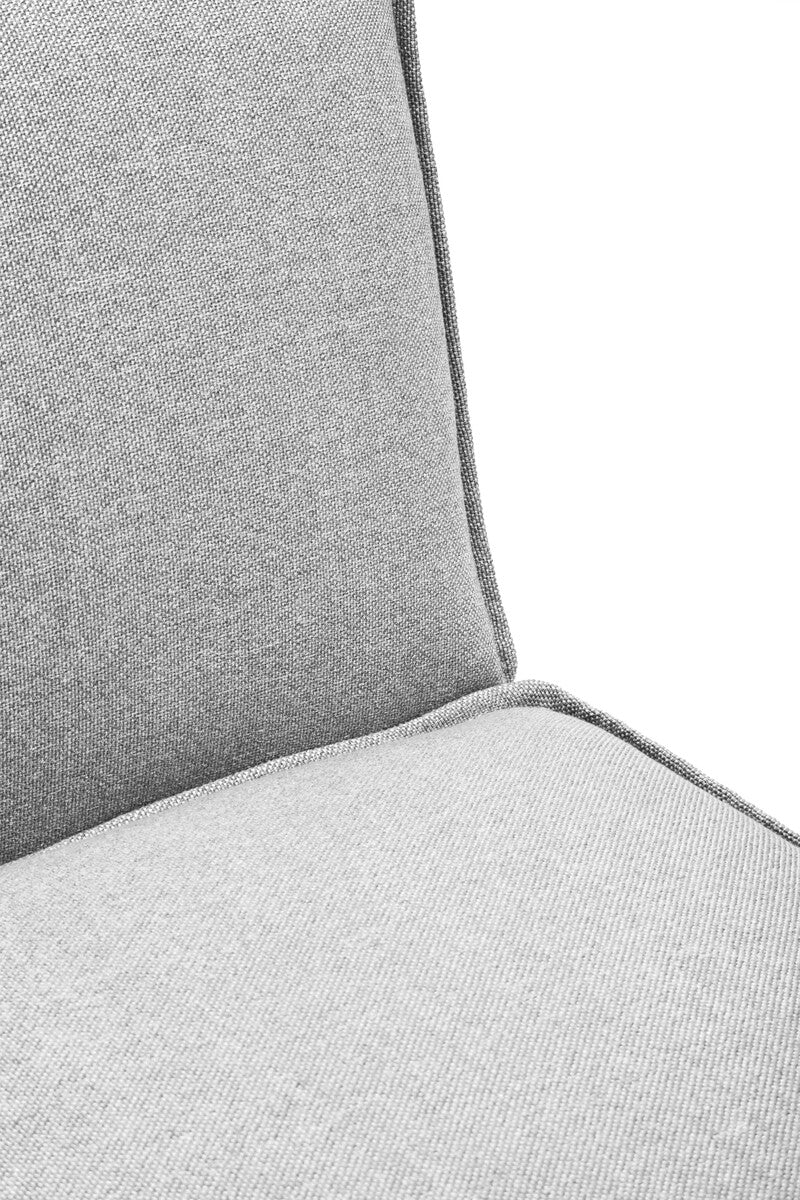 Toulouse Grey Fabric Armless Sofa - Image 29