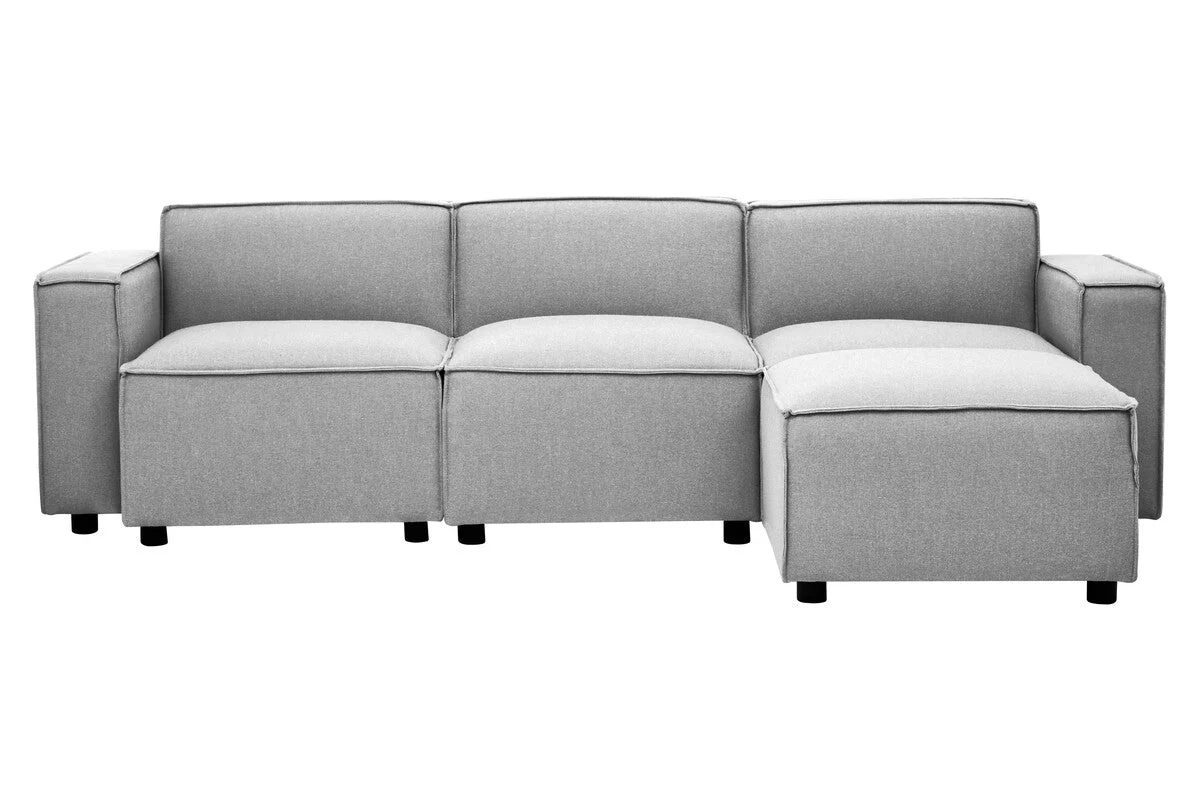 Toulouse Grey Fabric Left Arm Sofa - Image 11