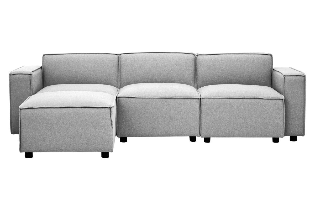 Toulouse Grey Fabric Left Arm Sofa - Image 12