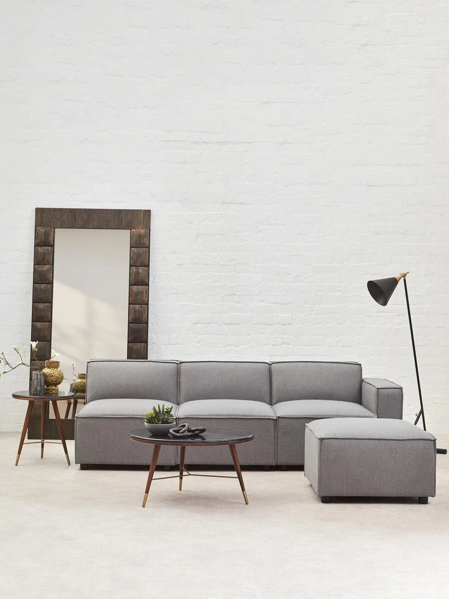 Toulouse Grey Fabric Left Arm Sofa - Image 16