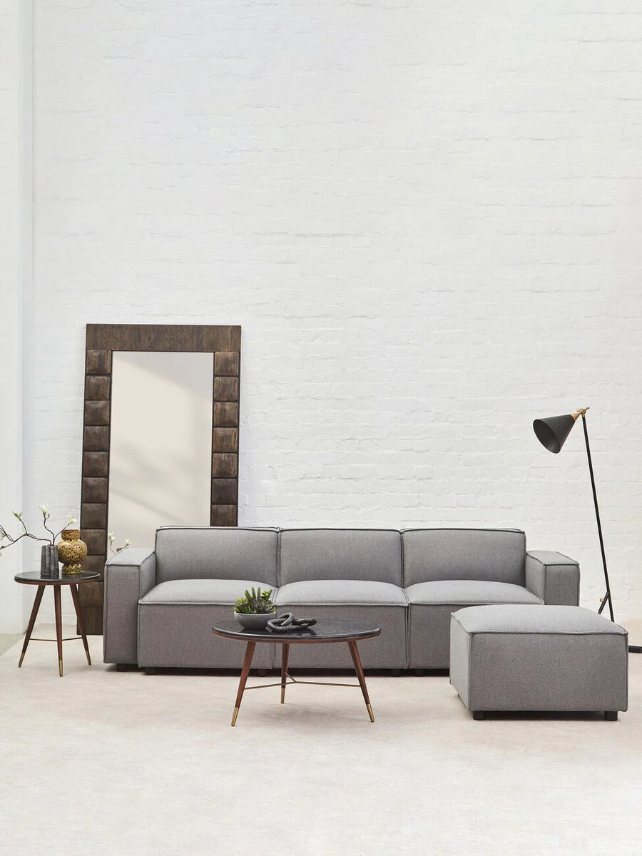 Toulouse Grey Fabric Left Arm Sofa - Image 2