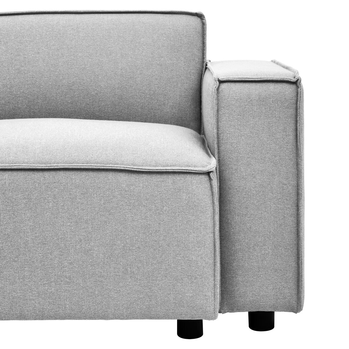 Toulouse Grey Fabric Left Arm Sofa - Image 22