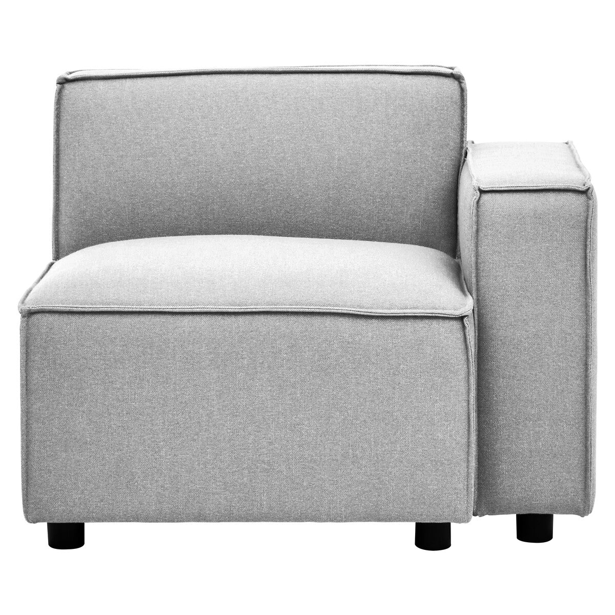 Toulouse Grey Fabric Left Arm Sofa - Image 3