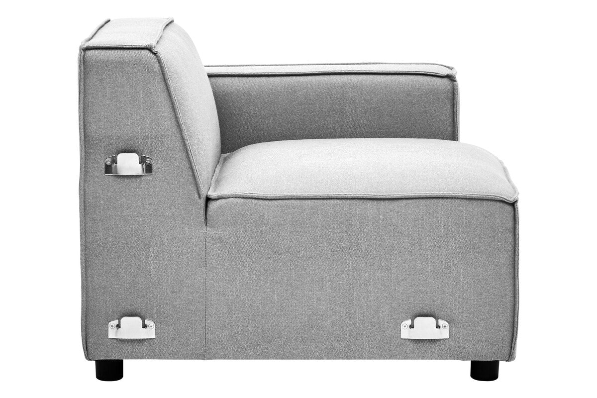 Toulouse Grey Fabric Left Arm Sofa - Image 4
