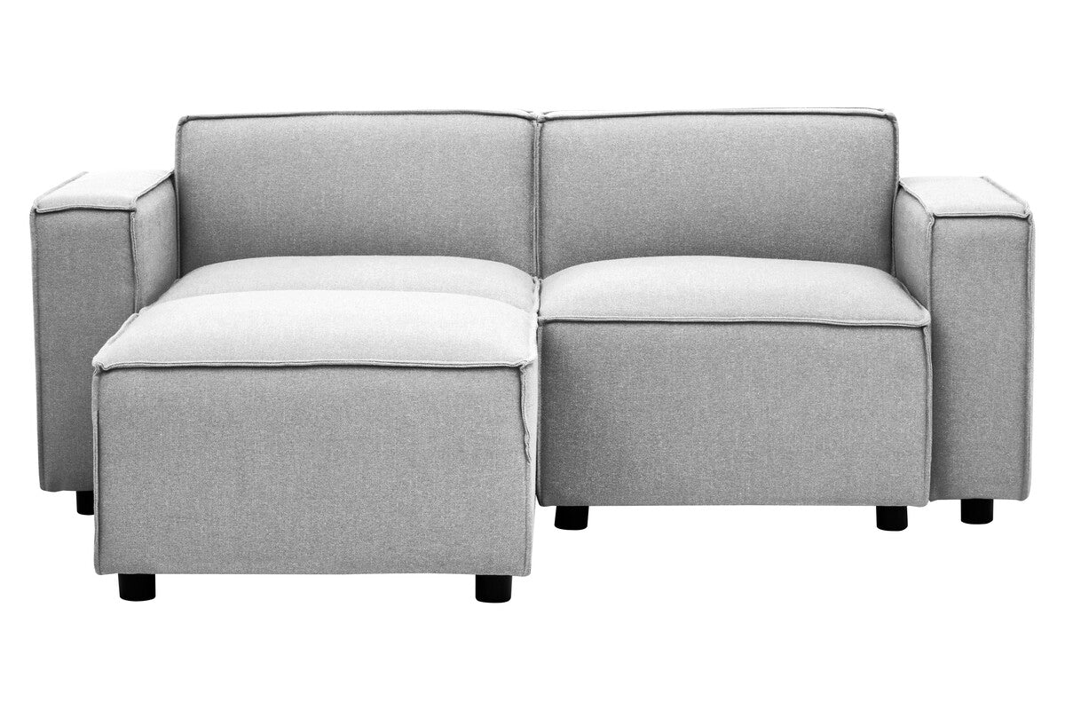 Toulouse Grey Fabric Left Arm Sofa - Image 9