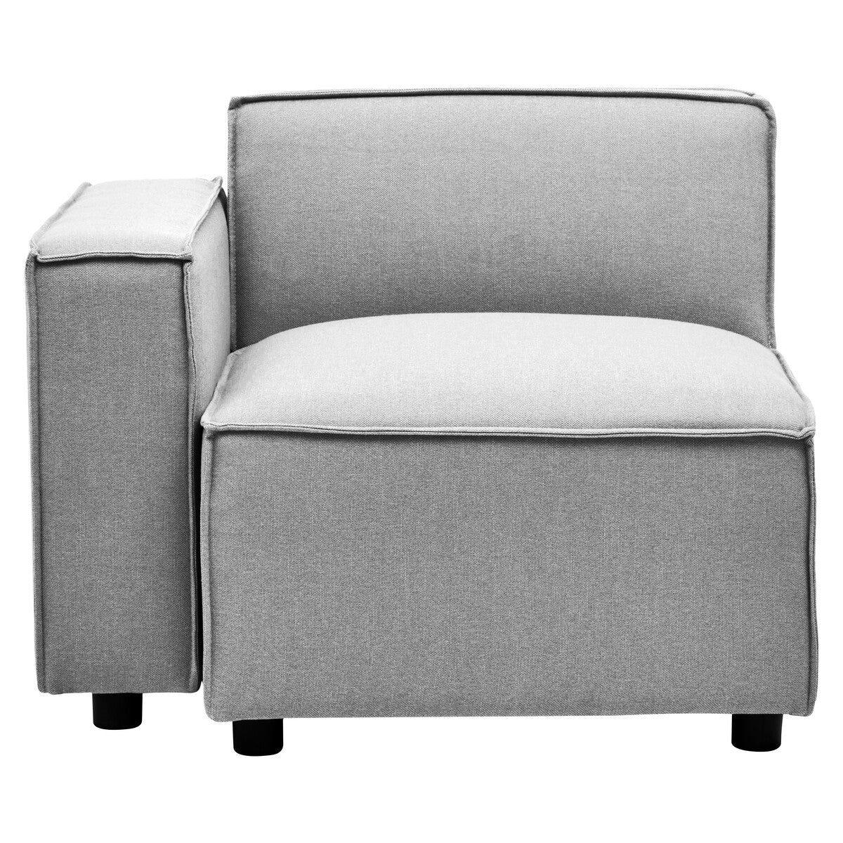 Toulouse Grey Fabric Right Arm Sofa - Image 3