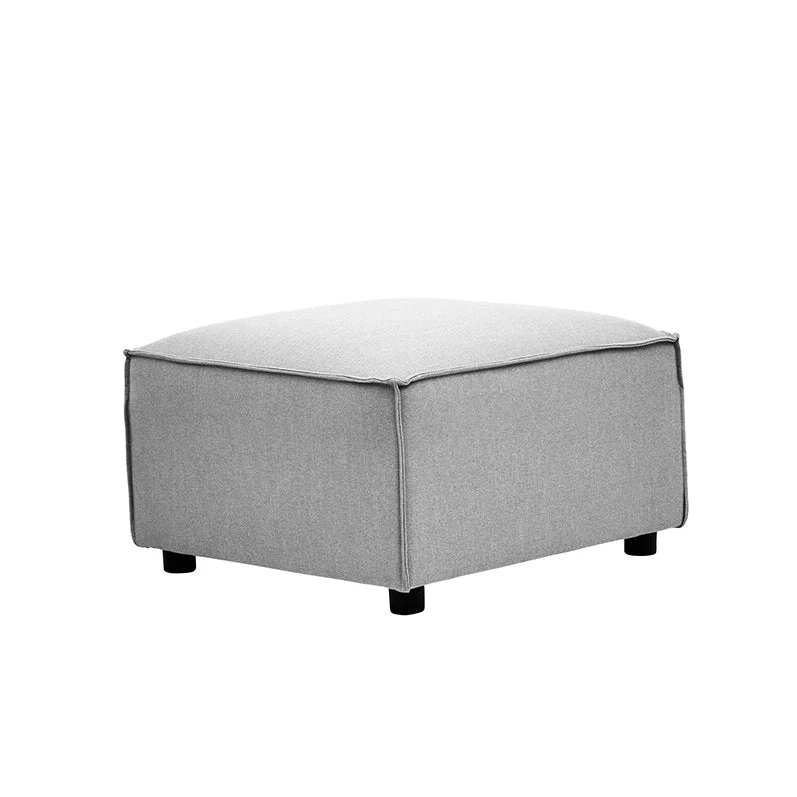 Toulouse Grey Fabric Sofa Ottoman