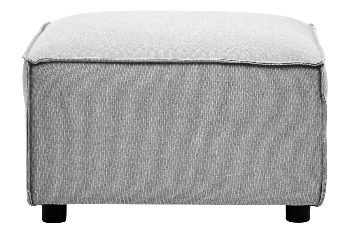 Toulouse Grey Fabric Sofa Ottoman - Image 3