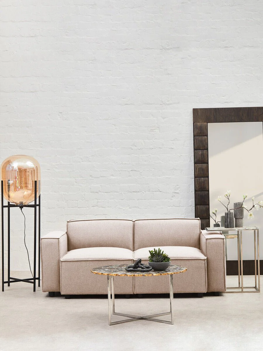 Toulouse Natural Fabric Armless Sofa - Image 13