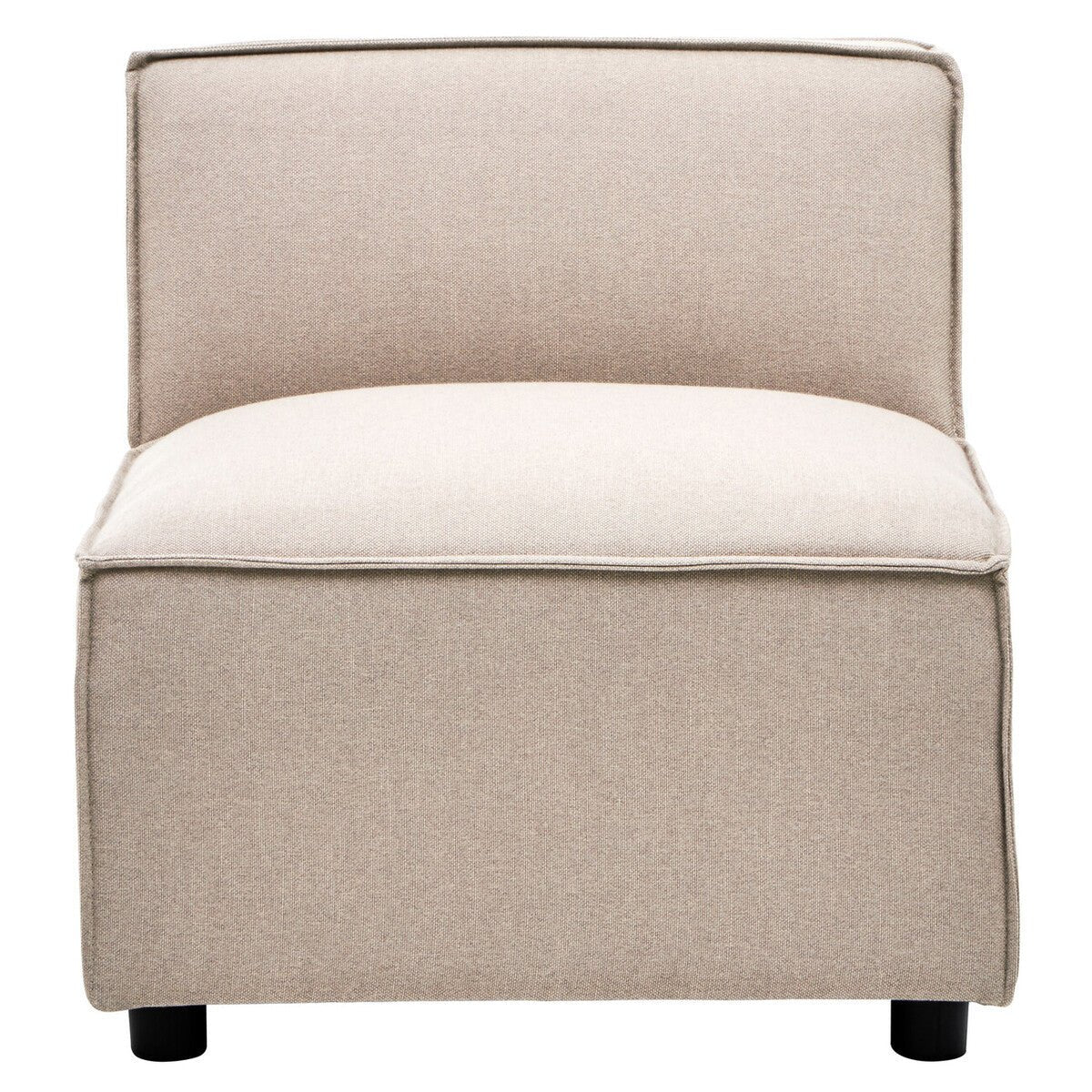 Toulouse Natural Fabric Armless Sofa - Image 4