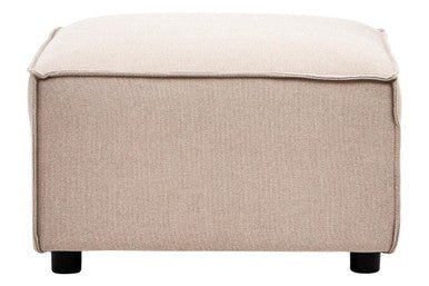 Toulouse Natural Fabric Sofa Ottoman - Image 2