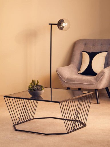 Trento Coffee Table With Grey Glass Top - Image 7