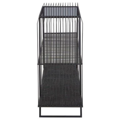 Trento Console Table With Grey Glass Top - Image 7