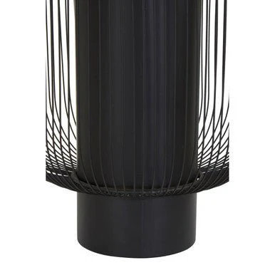Trento End Table With Black Glass Top - Image 7