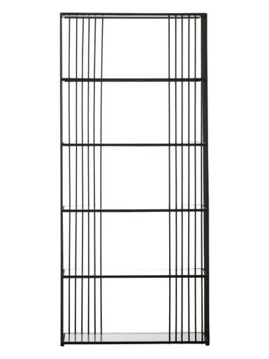 Trento Five Tier Black Bookshelf - Image 6