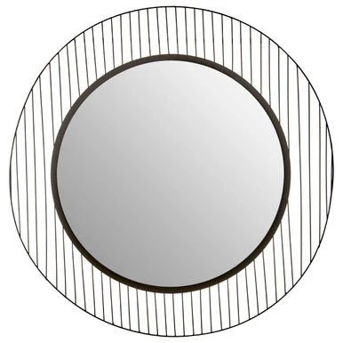 Trento Linear Lines Frame Wall Mirror - Image 11