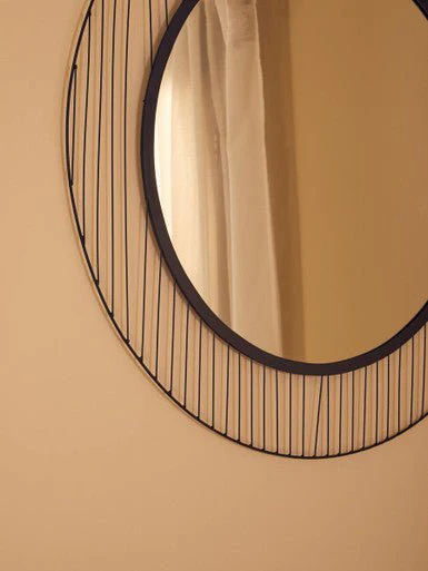 Trento Linear Lines Frame Wall Mirror - Image 7