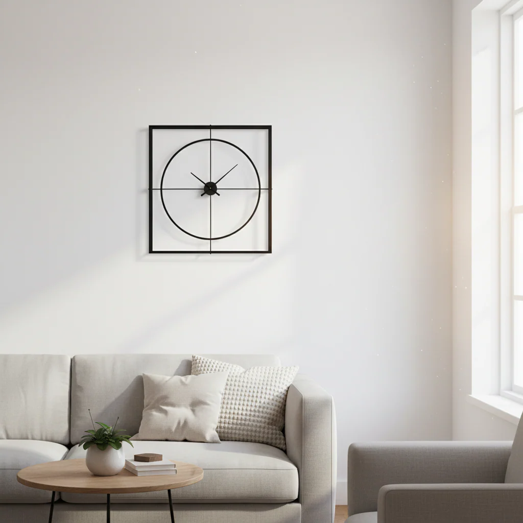 Trinity Black Finish Wall Clock - Image 3