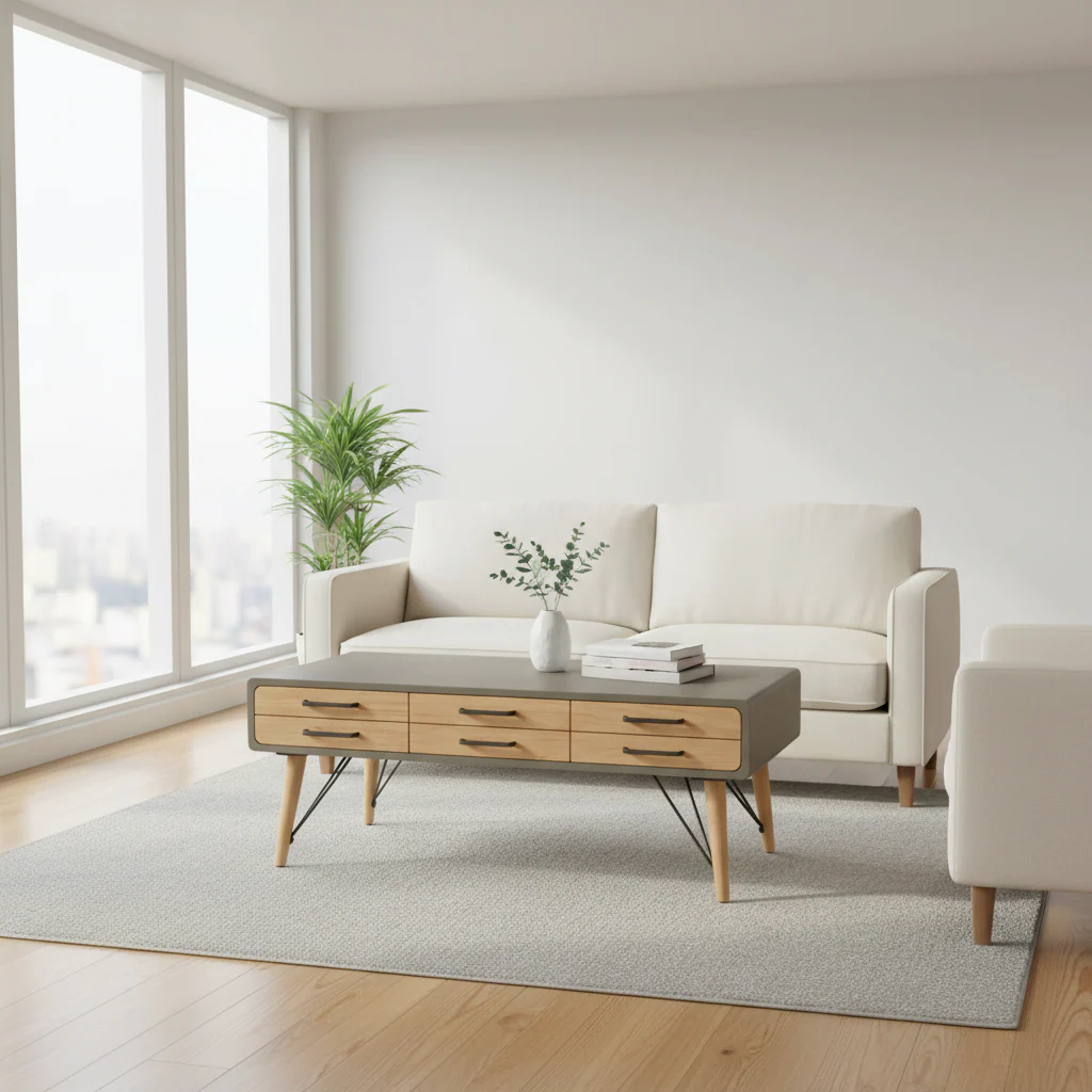 Trinity Coffee Table With Six Drawers - Image 4
