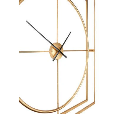 Trinity Gold Finish Metal Wall Clock - Image 7