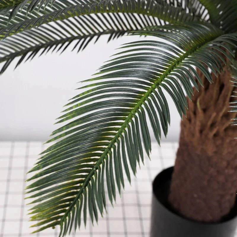 Tropical artificial palm tree, large palm branch, palm leaf, potted plant, family living room, office, hotel decoration - Image 5