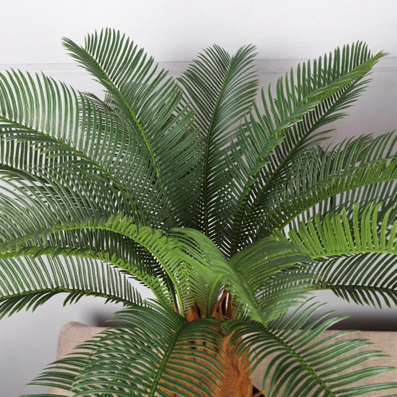 Tropical artificial palm tree, large palm branch, palm leaf, potted plant, family living room, office, hotel decoration - Image 6