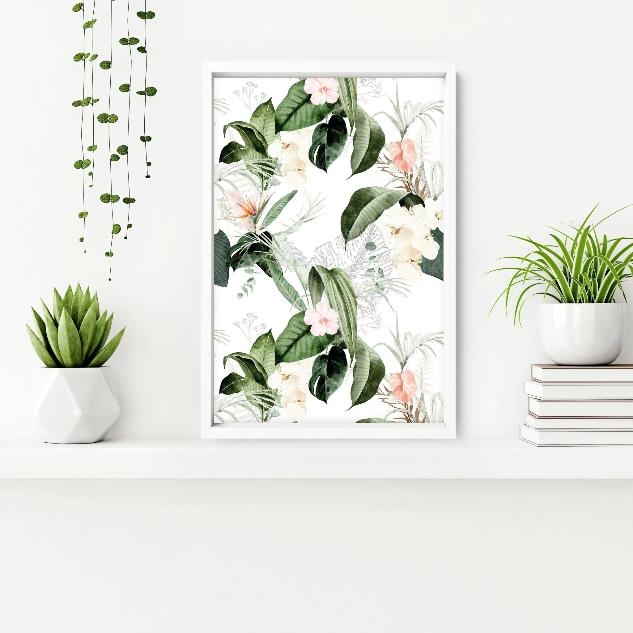 Bathroom wall decorations | set of 3 Tropical wall art - Image 6