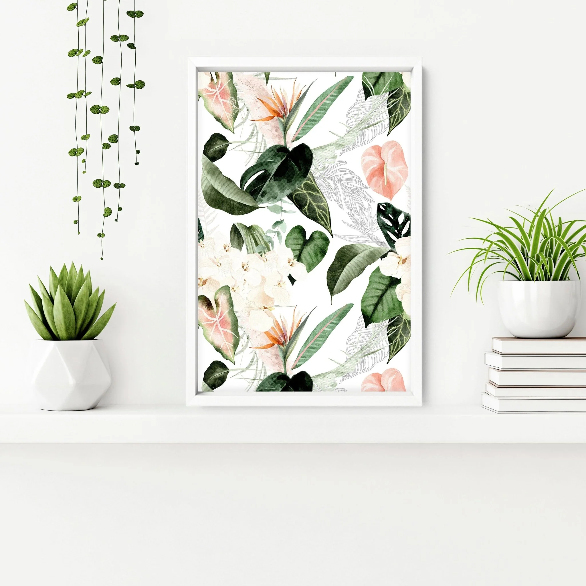 Bathroom wall decorations | set of 3 Tropical wall art - Image 7