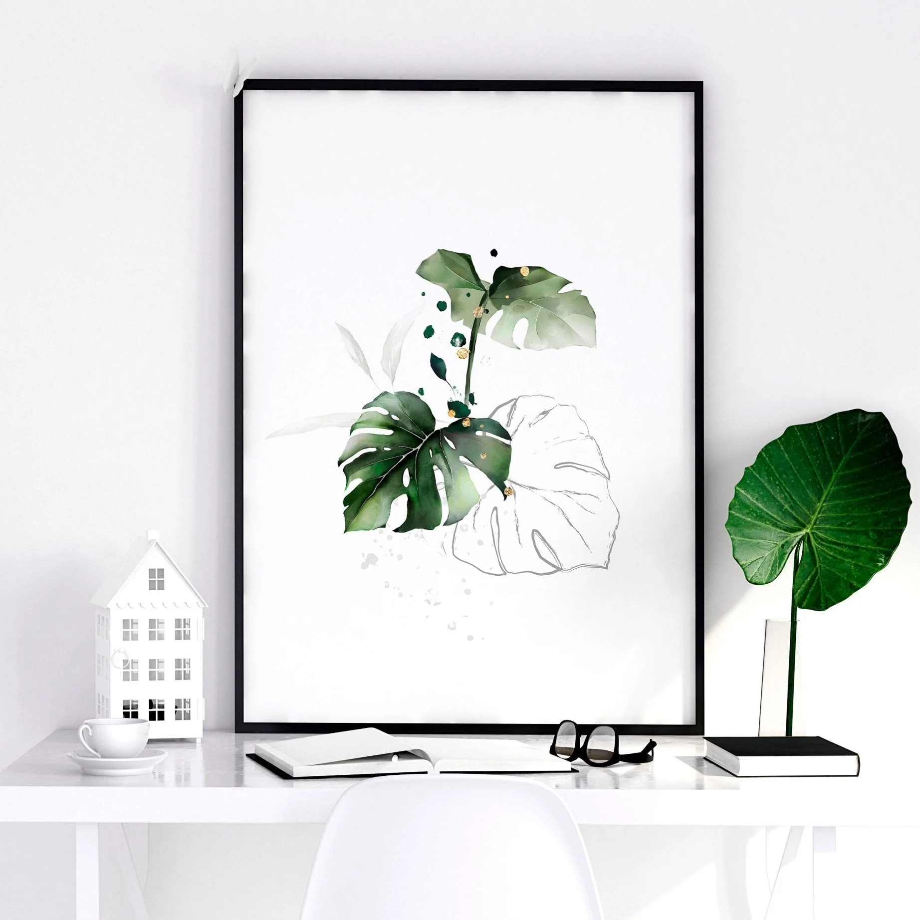 Tropical bedroom decor | set of 3 wall art prints - Image 7