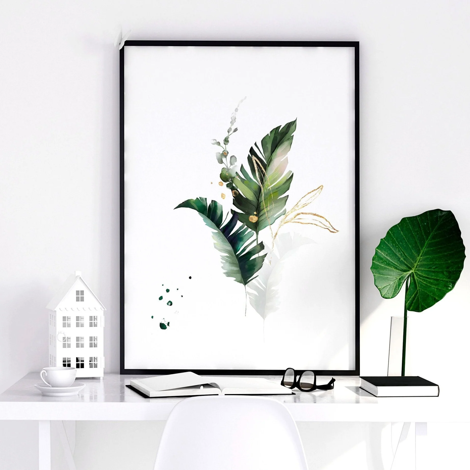 Tropical bedroom decor | set of 3 wall art prints - Image 8