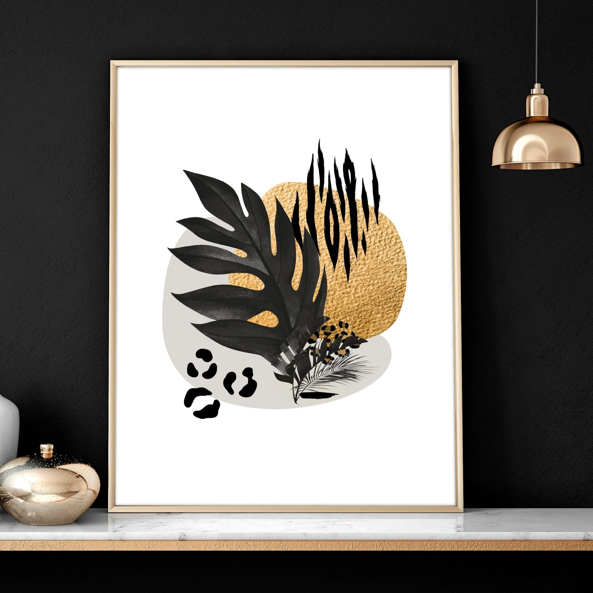 Wall art for a home office | set of 3 Tropical wall art prints - Image 4