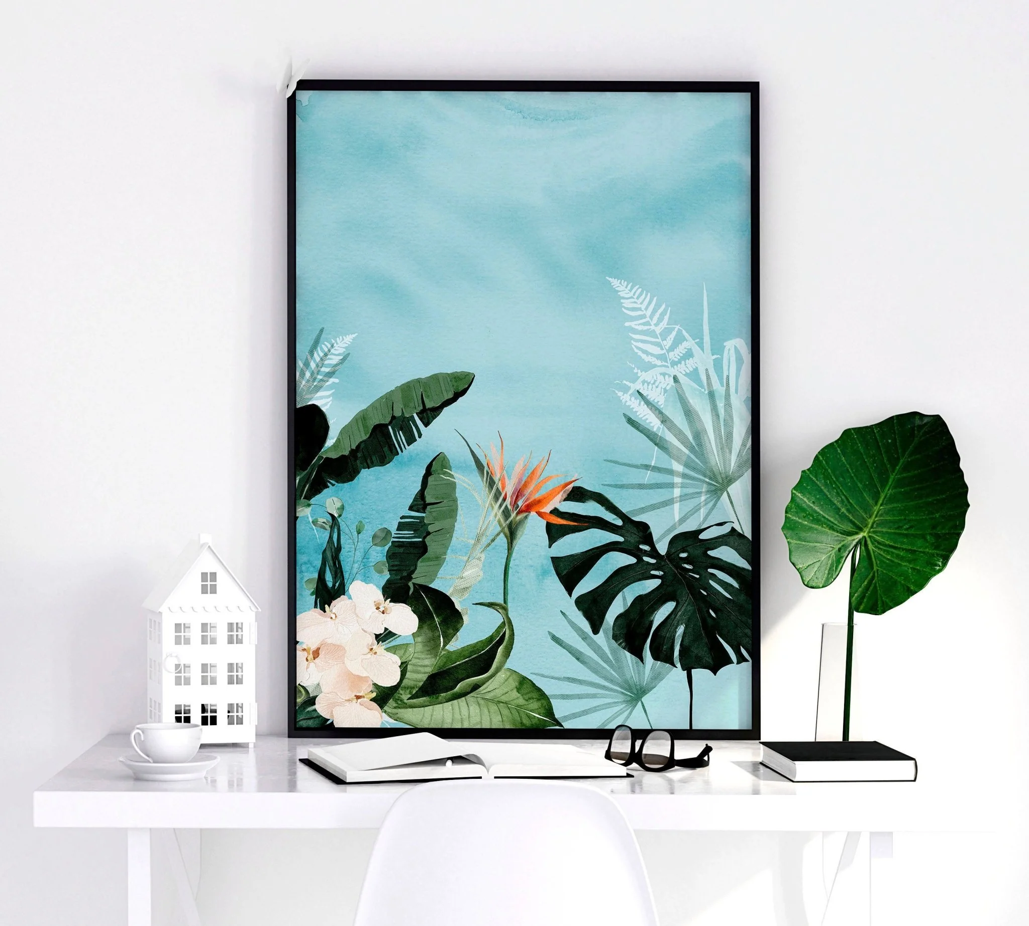 Home office art | set of 3 Tropical wall art prints - Image 4